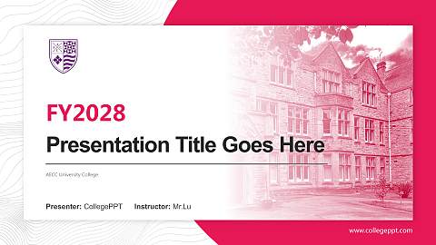 AECC University College Academic Presentation/Research Findings Report PPT Template
