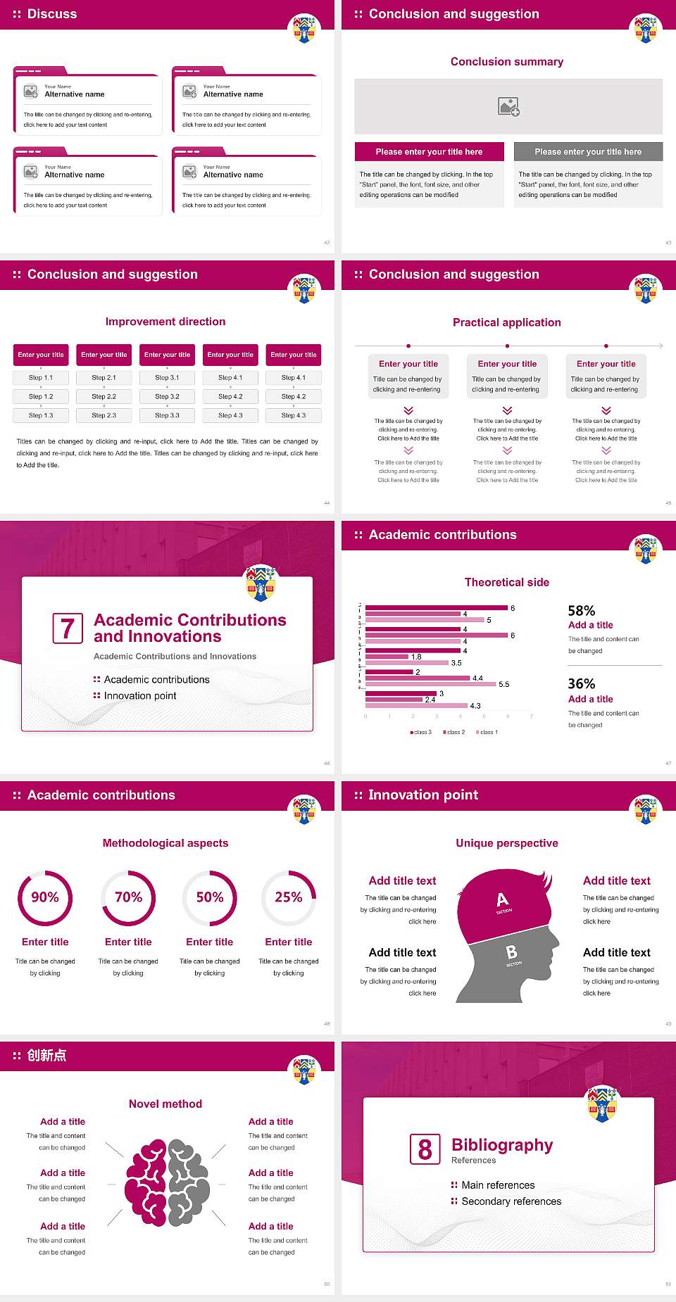 Abertay University Graduation Thesis Defense PPT Template4:3 ratio PPT effect preview image6
