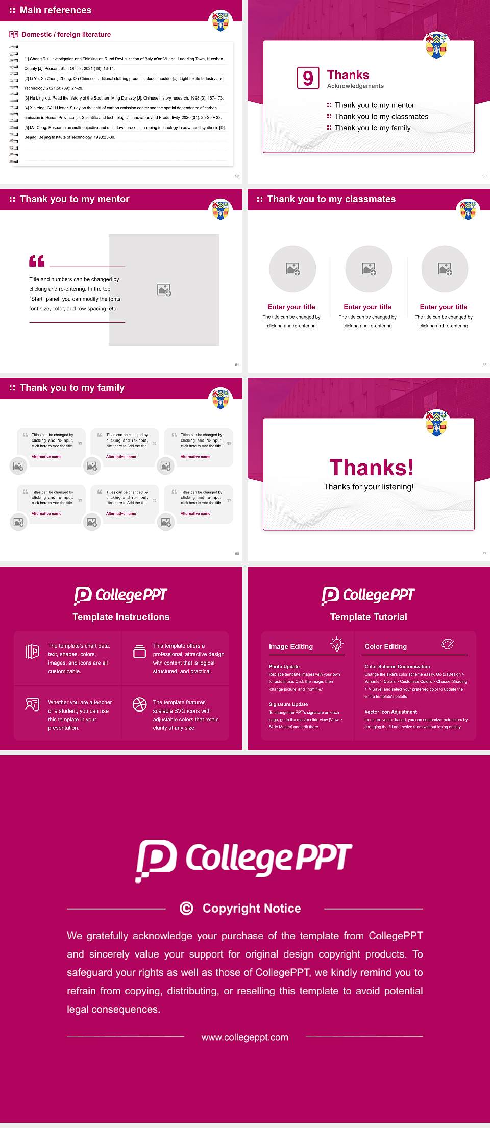 Abertay University Graduation Thesis Defense PPT Template4:3 ratio PPT effect preview image7