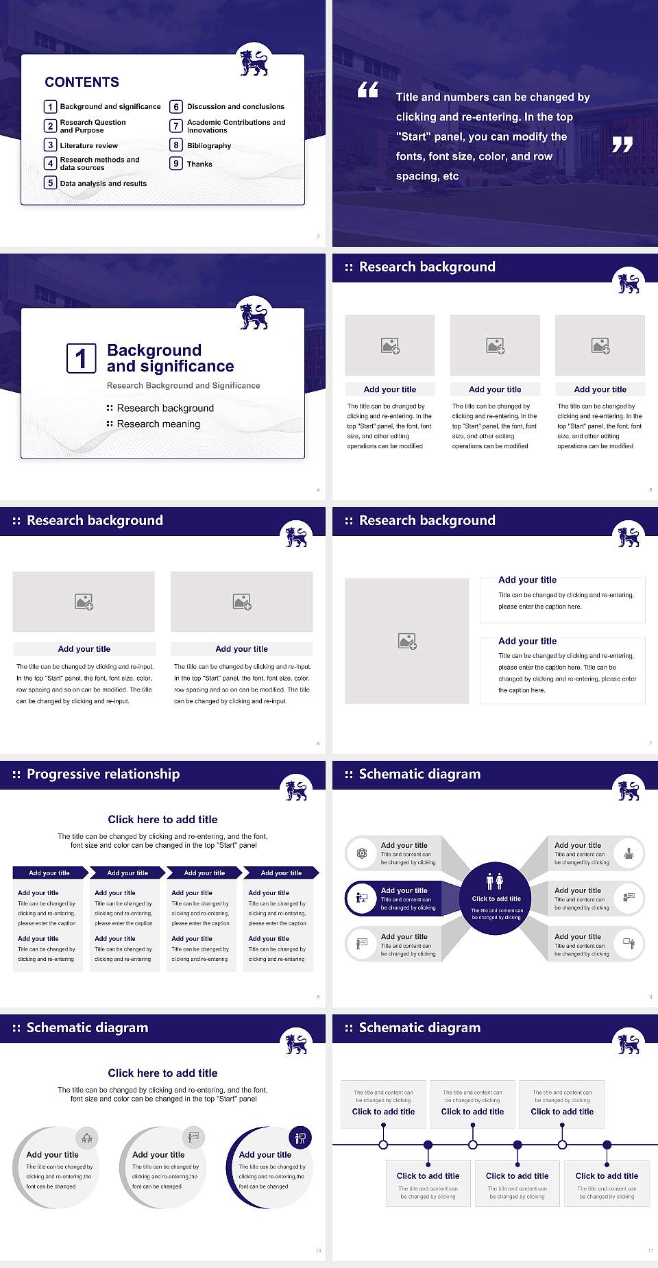 Birmingham City University Graduation Thesis Defense PPT Template4:3 ratio PPT effect preview image2