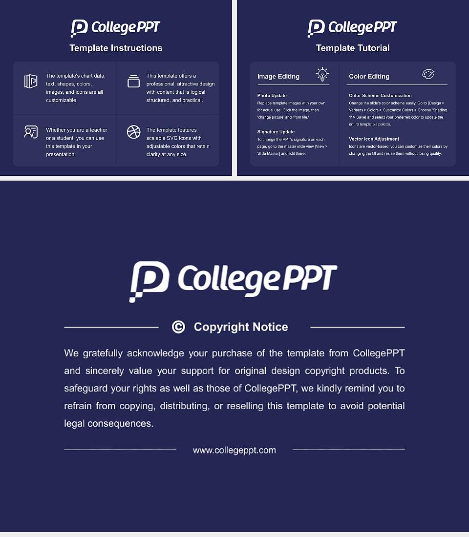 Aberystwyth University Course/Courseware Creation PPT Template4:3 ratio PPT effect preview image5