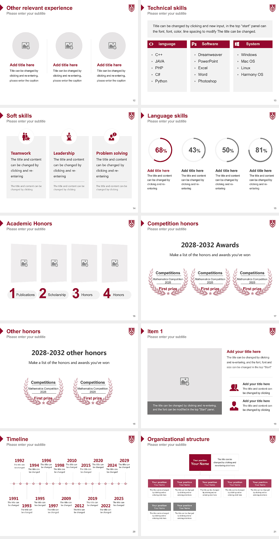 Birkbeck, University of London Resume PPT Template_Slide preview image3