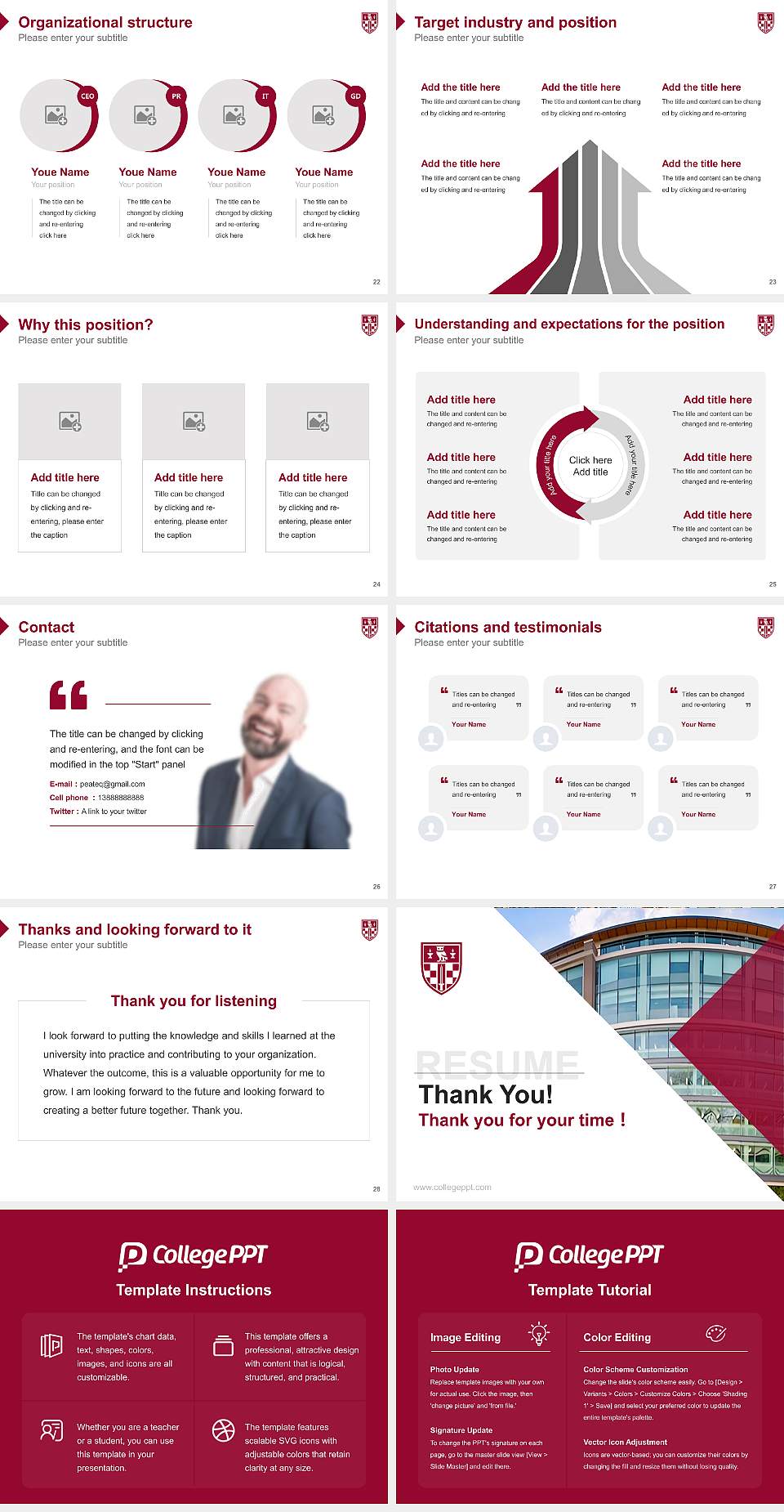 Birkbeck, University of London Resume PPT Template4:3 ratio PPT effect preview image4