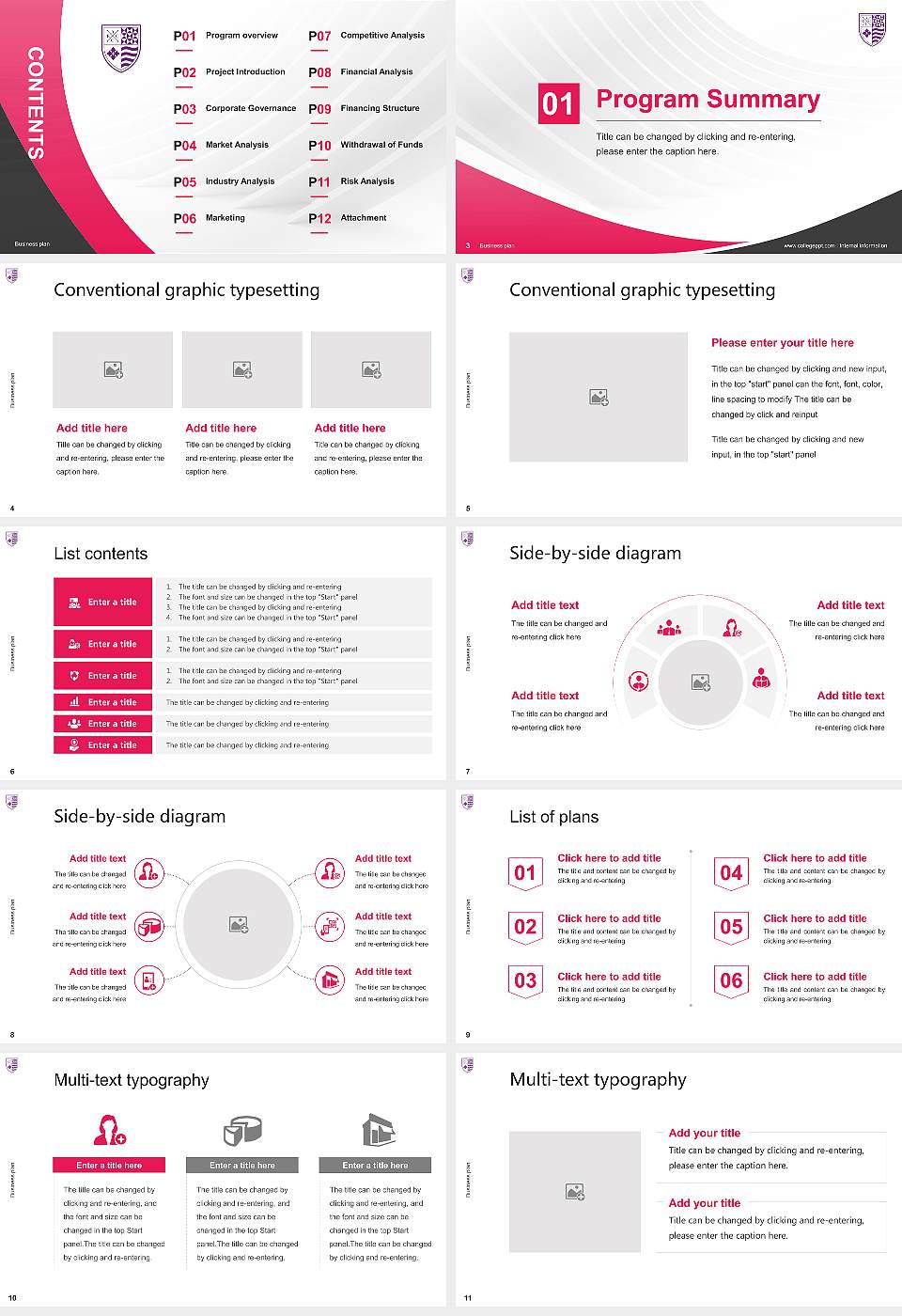 AECC University College Competition/Entrepreneurship Contest PPT Template16:9 ratio PPT effect preview image2