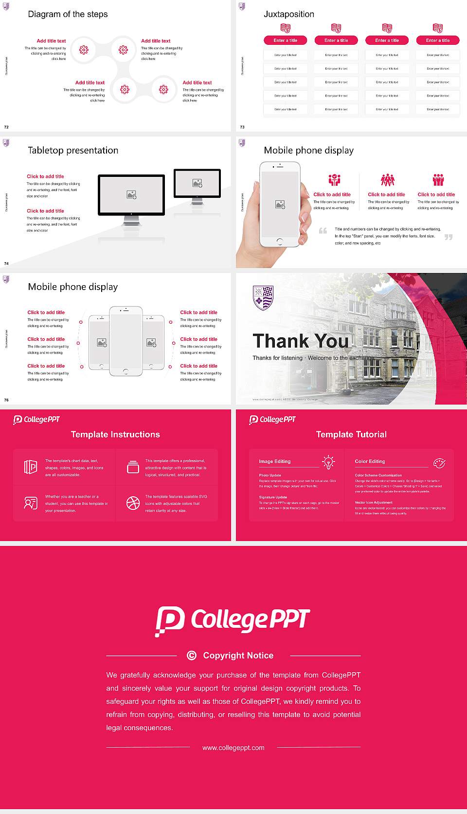 AECC University College Competition/Entrepreneurship Contest PPT Template16:9 ratio PPT effect preview image9