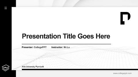 Arts University Plymouth Thesis Proposal/Graduation Defense PPT Template