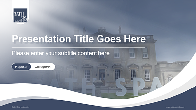 Bath Spa University Lecture Sharing and Networking Event PPT Template