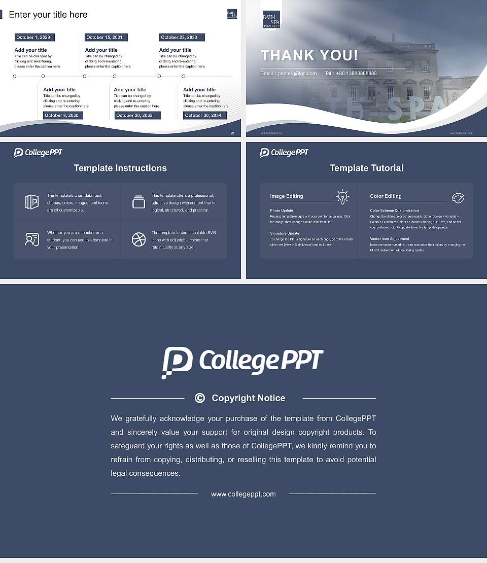 Bath Spa University Lecture Sharing and Networking Event PPT Template16:9 ratio PPT effect preview image4
