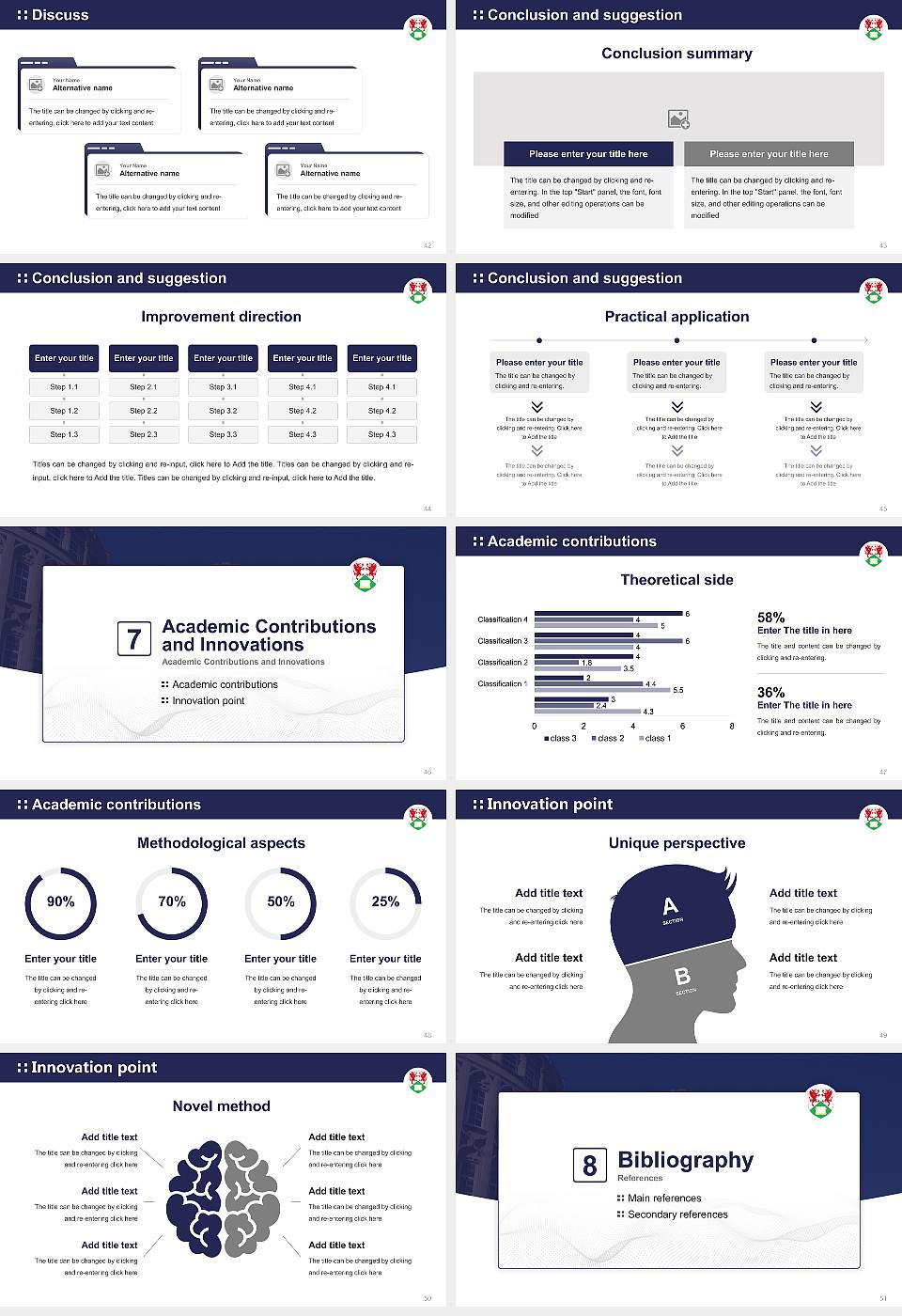 Aberystwyth University Graduation Thesis Defense PPT Template16:9 ratio PPT effect preview image6