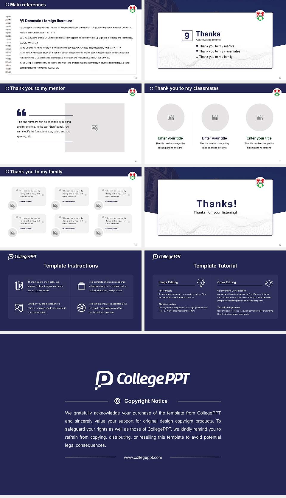 Aberystwyth University Graduation Thesis Defense PPT Template16:9 ratio PPT effect preview image7