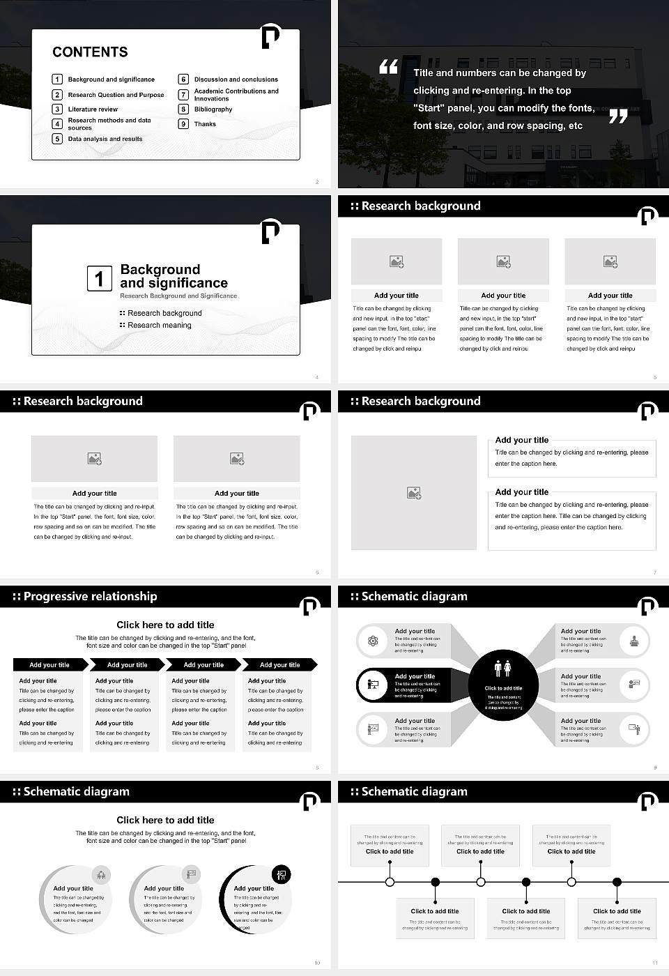 Arts University Plymouth Graduation Thesis Defense PPT Template16:9 ratio PPT effect preview image2