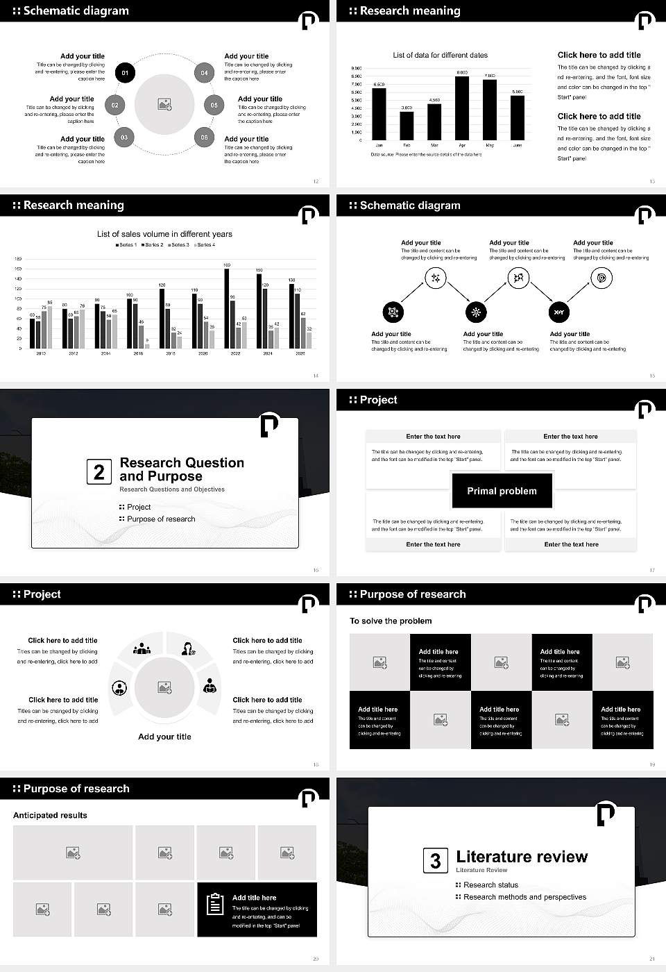 Arts University Plymouth Graduation Thesis Defense PPT Template16:9 ratio PPT effect preview image3