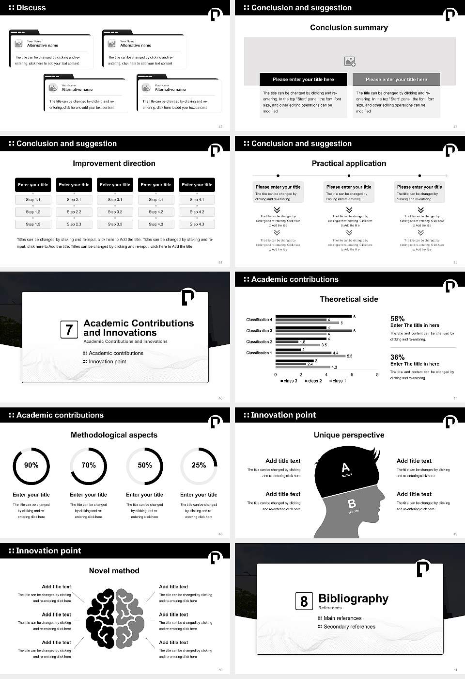 Arts University Plymouth Graduation Thesis Defense PPT Template16:9 ratio PPT effect preview image6
