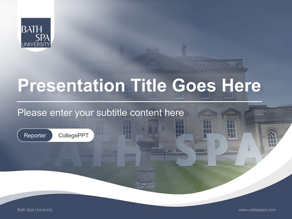 Bath Spa University Lecture Sharing and Networking Event PPT Template4:3 ratio PPT effect preview image4