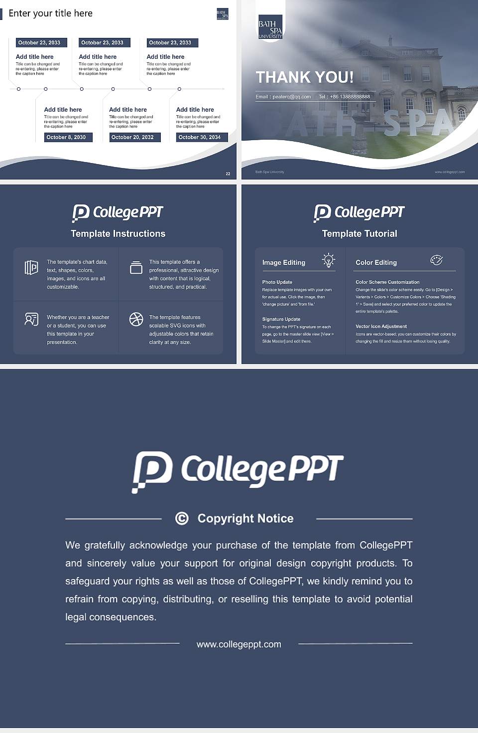 Bath Spa University Lecture Sharing and Networking Event PPT Template4:3 ratio PPT effect preview image4