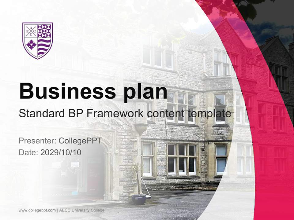 AECC University College Competition/Entrepreneurship Contest PPT Template4:3 ratio PPT effect preview image9