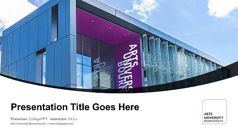 Arts University Bournemouth Course/Courseware Creation PPT Template