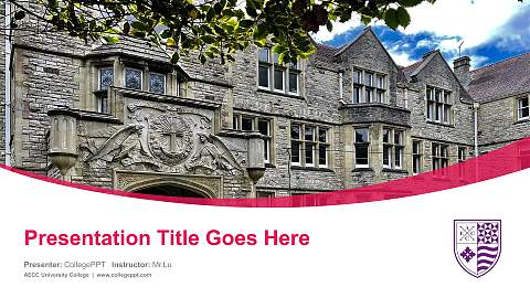 AECC University College Course/Courseware Creation PPT Template