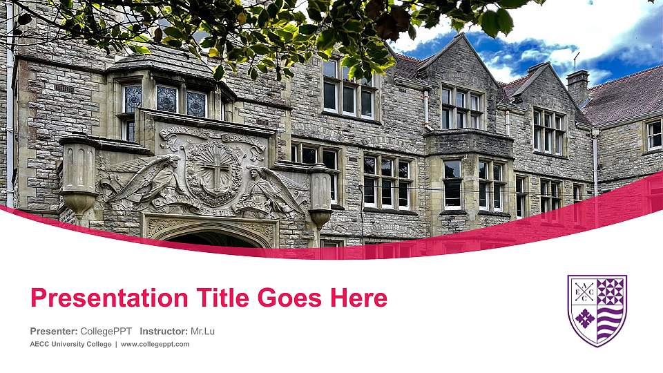 AECC University College Course/Courseware Creation PPT Template16:9 ratio PPT effect preview image