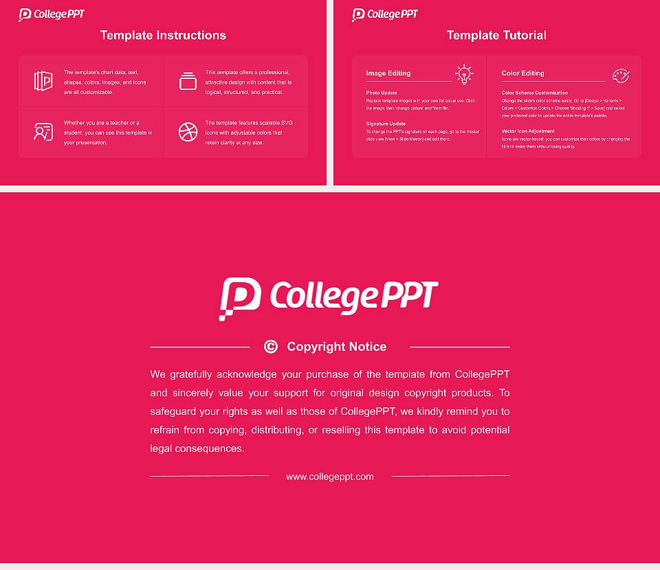 AECC University College Course/Courseware Creation PPT Template16:9 ratio PPT effect preview image5