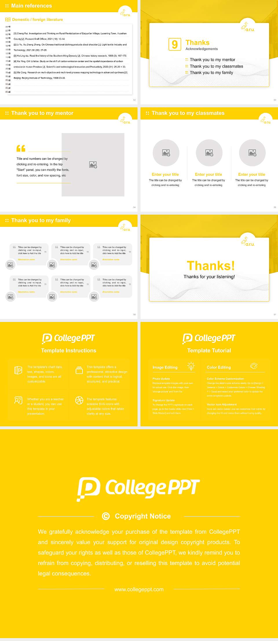 Anglia Ruskin University Graduation Thesis Defense PPT Template4:3 ratio PPT effect preview image7