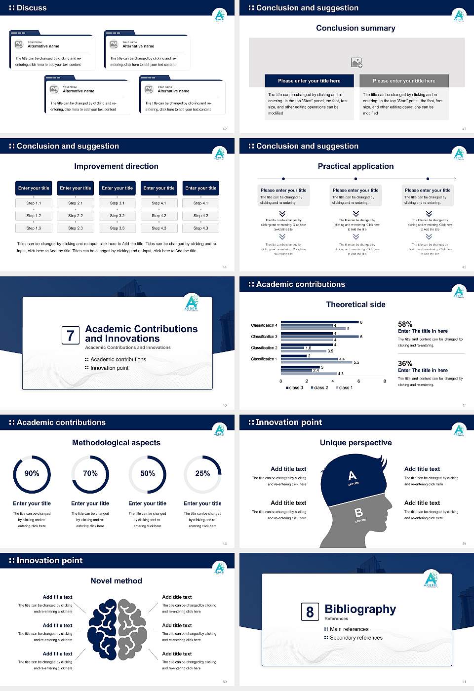 Arden University Graduation Thesis Defense PPT Template16:9 ratio PPT effect preview image6