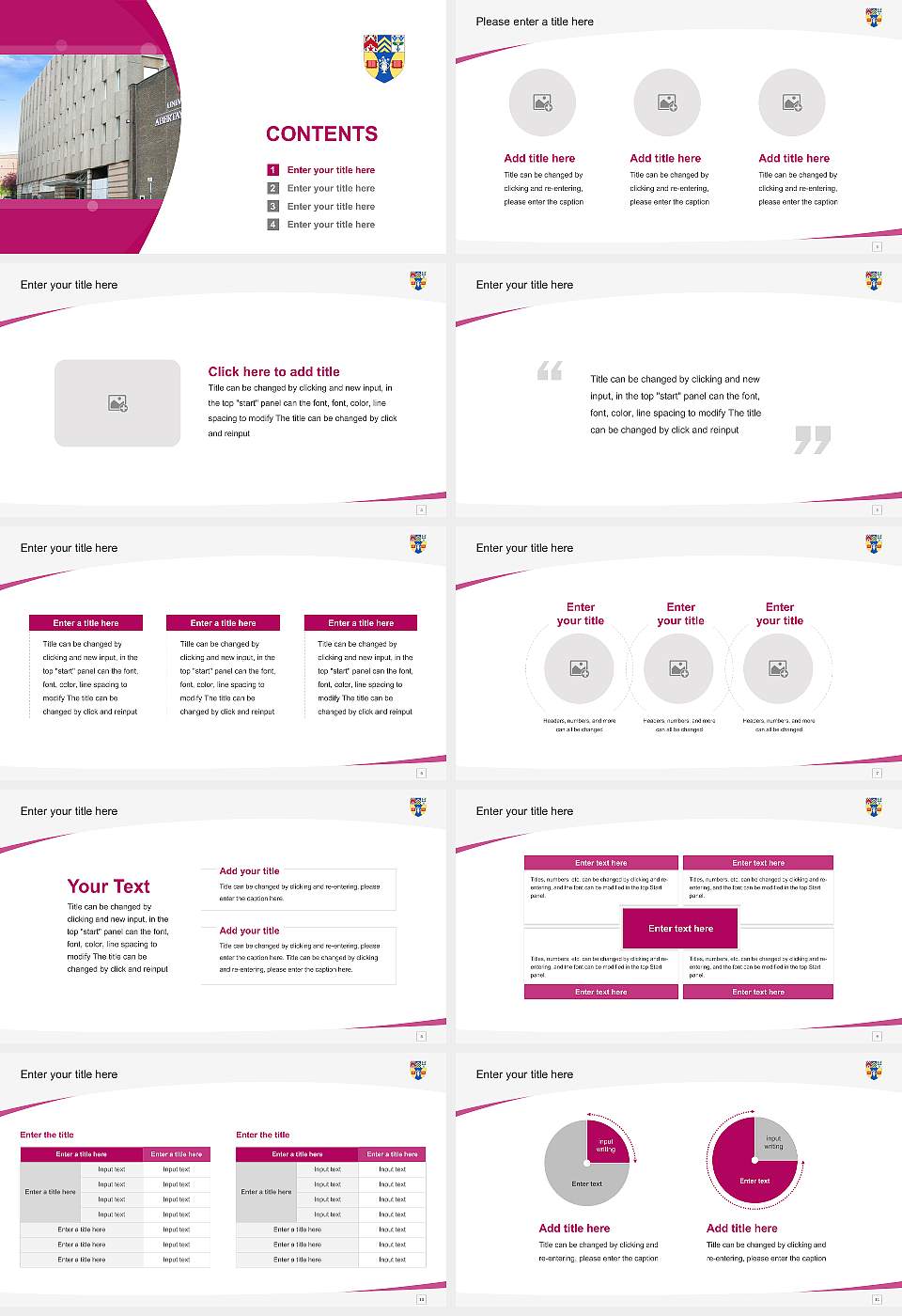 Abertay University Course/Courseware Creation PPT Template16:9 ratio PPT effect preview image2