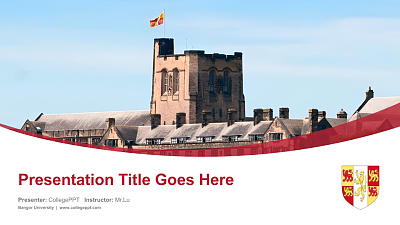 Bangor University Course/Courseware Creation PPT Template