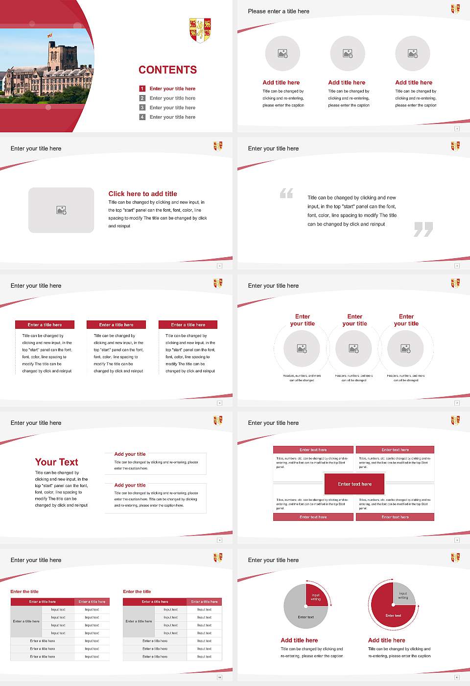 Bangor University Course/Courseware Creation PPT Template16:9 ratio PPT effect preview image2