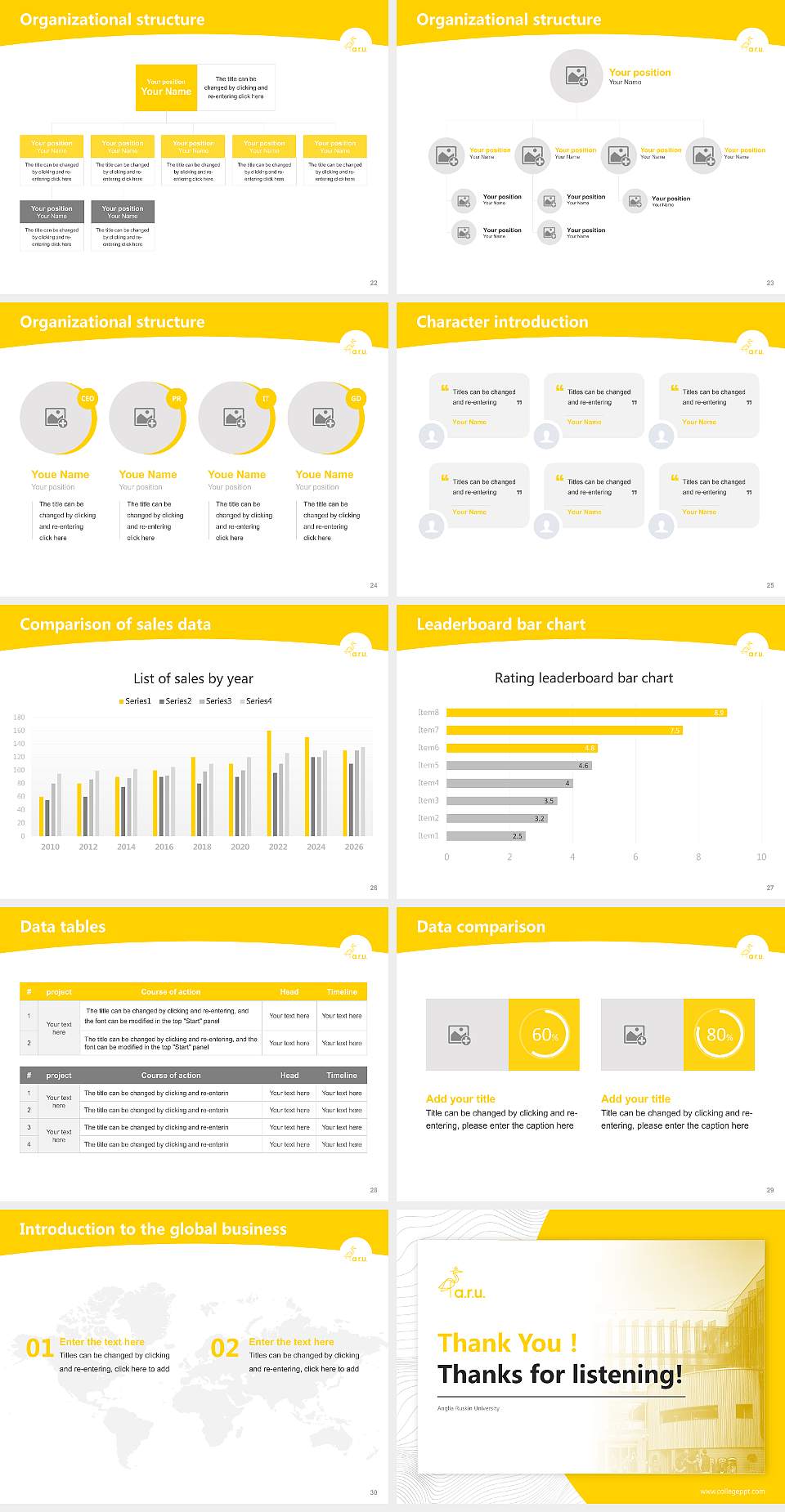 Anglia Ruskin University Academic Presentation/Research Findings Report PPT Template4:3 ratio PPT effect preview image4