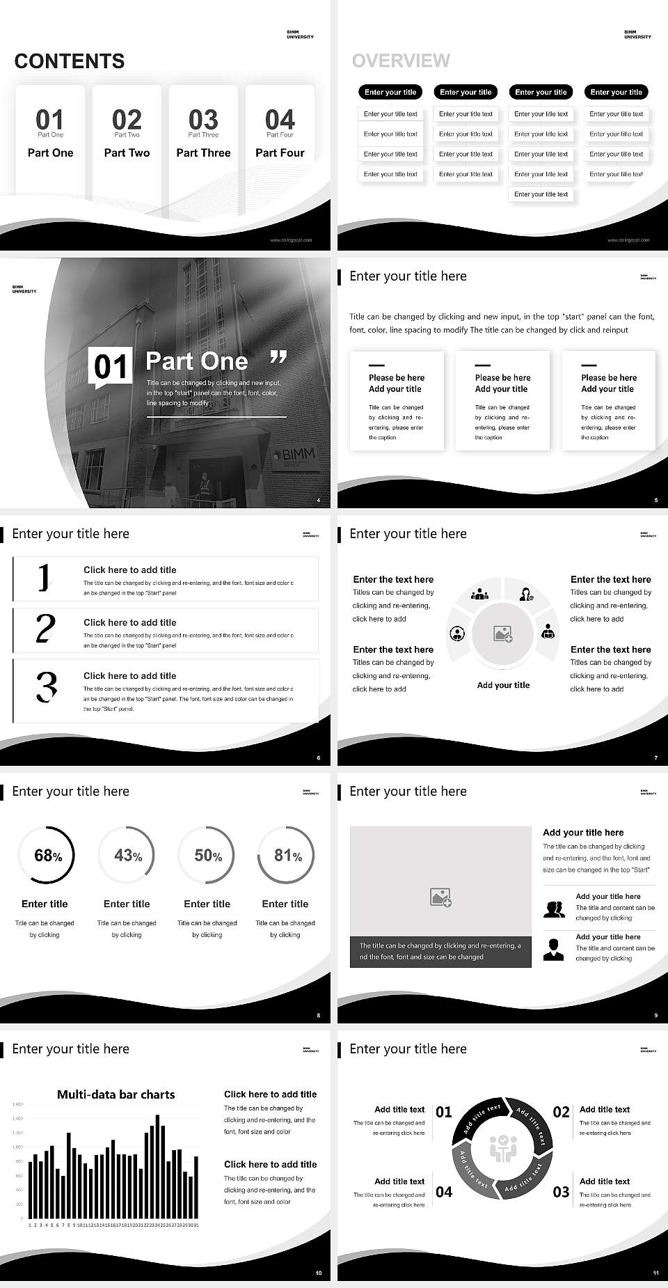 BIMM University Lecture Sharing and Networking Event PPT Template4:3 ratio PPT effect preview image2