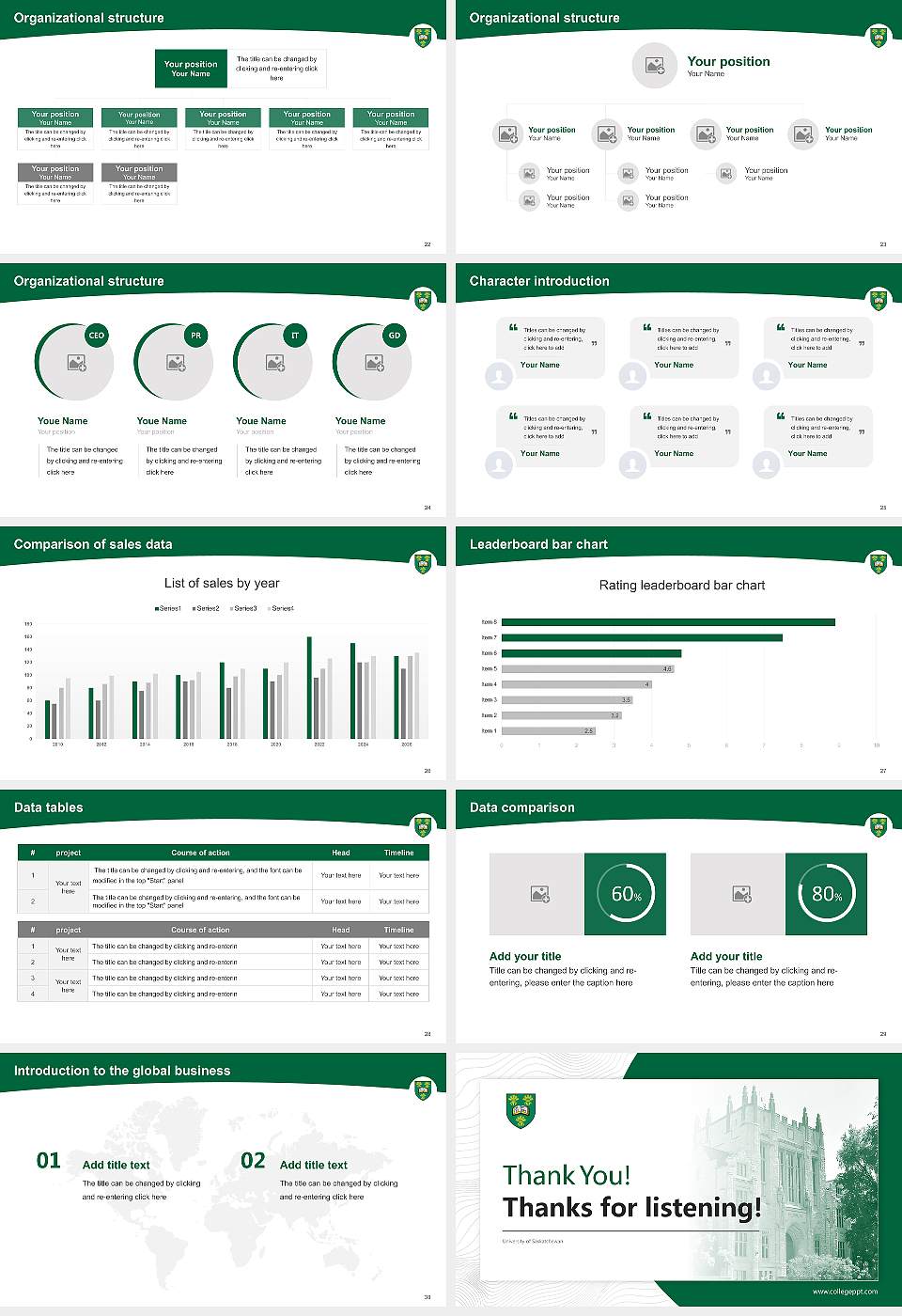 University of Saskatchewan Academic Presentation/Research Findings Report PPT Template16:9 ratio PPT effect preview image4