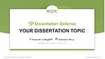 University of Quebec at Chicoutimi Graduation Thesis Defense PPT Template