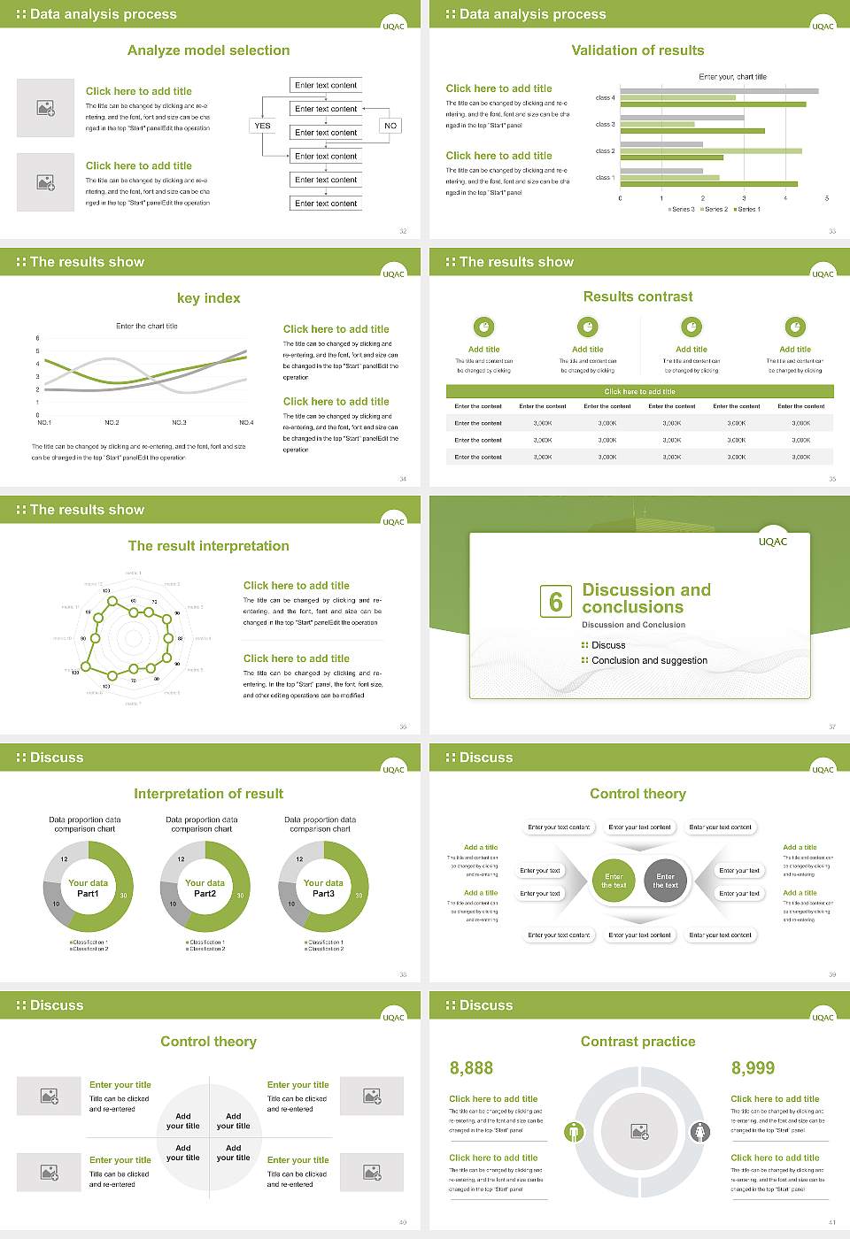 University of Quebec at Chicoutimi Graduation Thesis Defense PPT Template16:9 ratio PPT effect preview image5