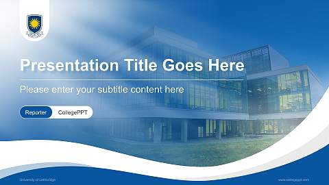 University of Lethbridge Lecture Sharing and Networking Event PPT Template