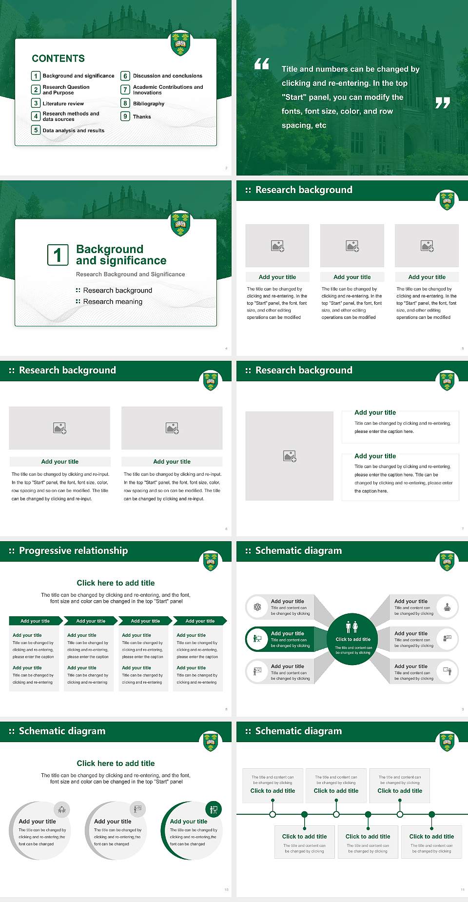 University of Saskatchewan Graduation Thesis Defense PPT Template4:3 ratio PPT effect preview image2