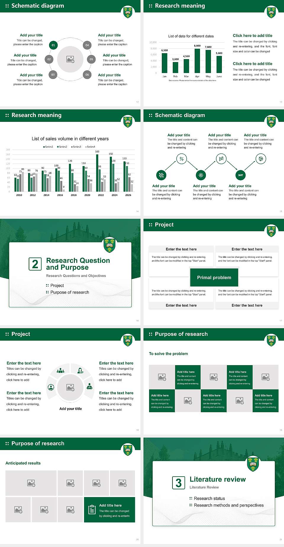 University of Saskatchewan Graduation Thesis Defense PPT Template4:3 ratio PPT effect preview image3