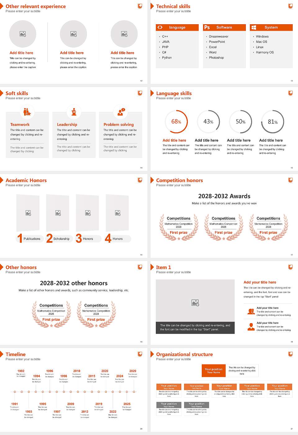 Cape Breton University Resume PPT Template16:9 ratio PPT effect preview image3