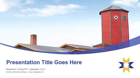 St. Mary’s University, Calgary Course/Courseware Creation PPT Template