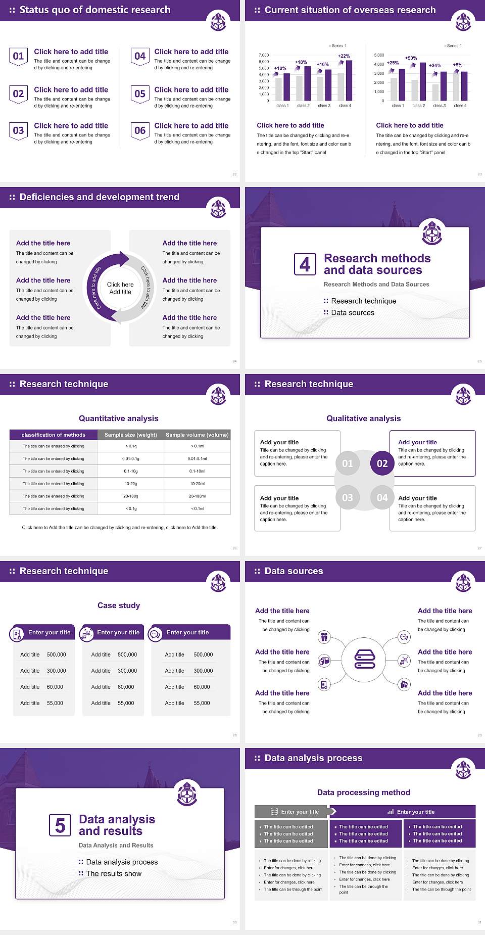 Bishop’s University Graduation Thesis Defense PPT Template4:3 ratio PPT effect preview image4
