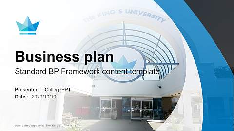 The King’s University Competition/Entrepreneurship Contest PPT Template