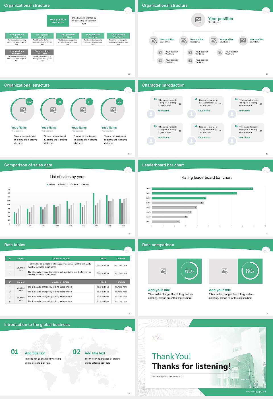 Iwate University of Health and Medical Sciences Academic Presentation/Research Findings Report PPT Template16:9 ratio PPT effect preview image4