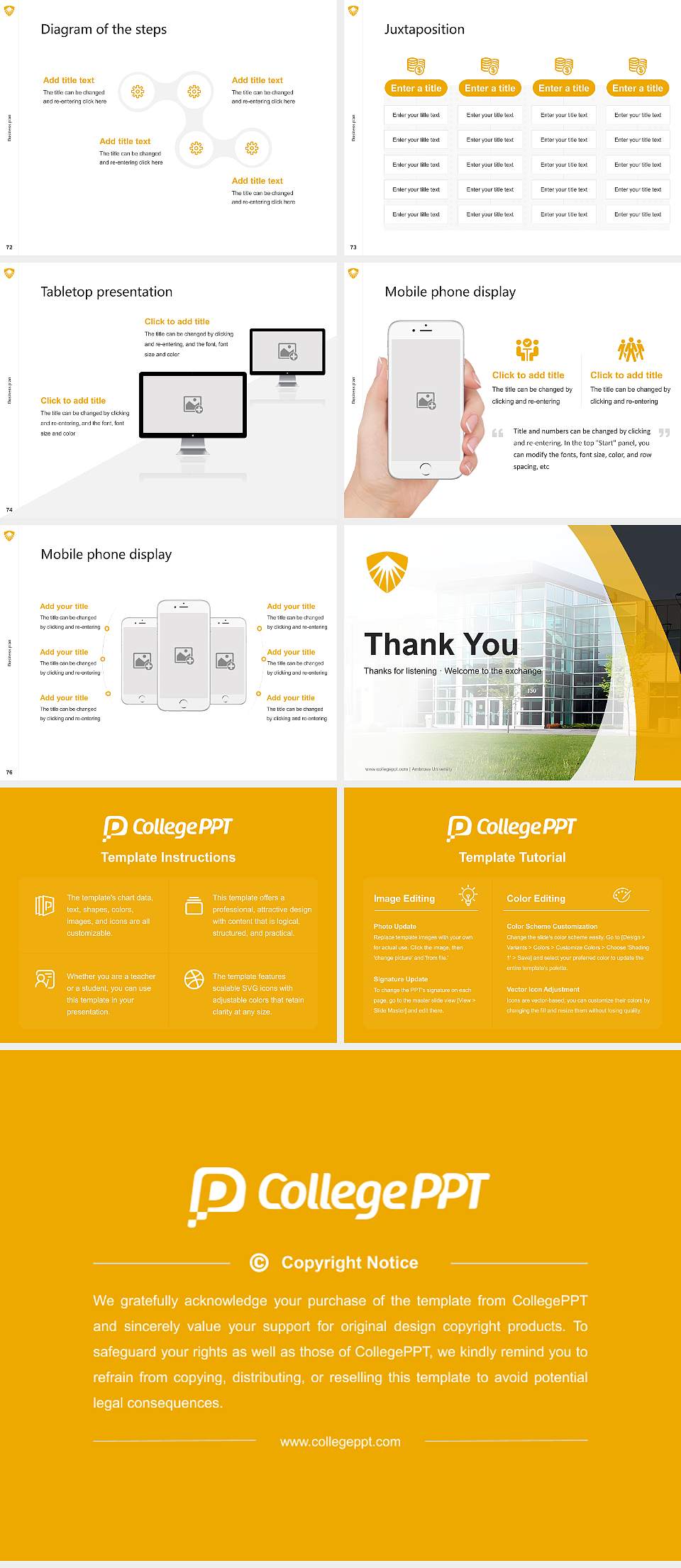 Ambrose University Competition/Entrepreneurship Contest PPT Template4:3 ratio PPT effect preview image9