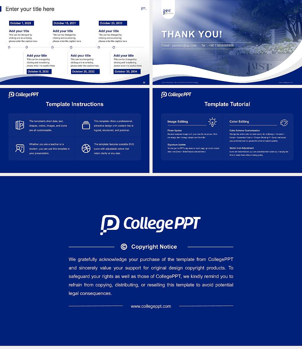 Japan Advanced Institute of Science And Technology Lecture Sharing and Networking Event PPT Template16:9 ratio PPT effect preview image4