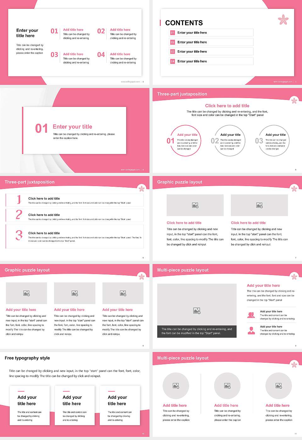 Gakushuin Women’s College Academic Presentation/Research Findings Report PPT Template16:9 ratio PPT effect preview image2