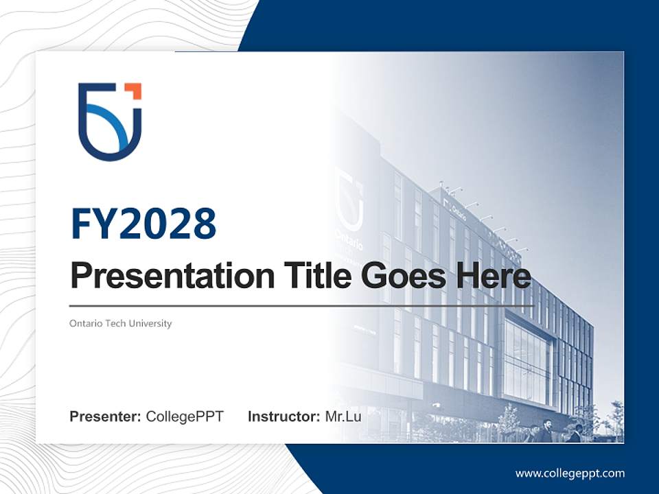 Ontario Tech University Academic Presentation/Research Findings Report PPT Template4:3 ratio PPT effect preview image5