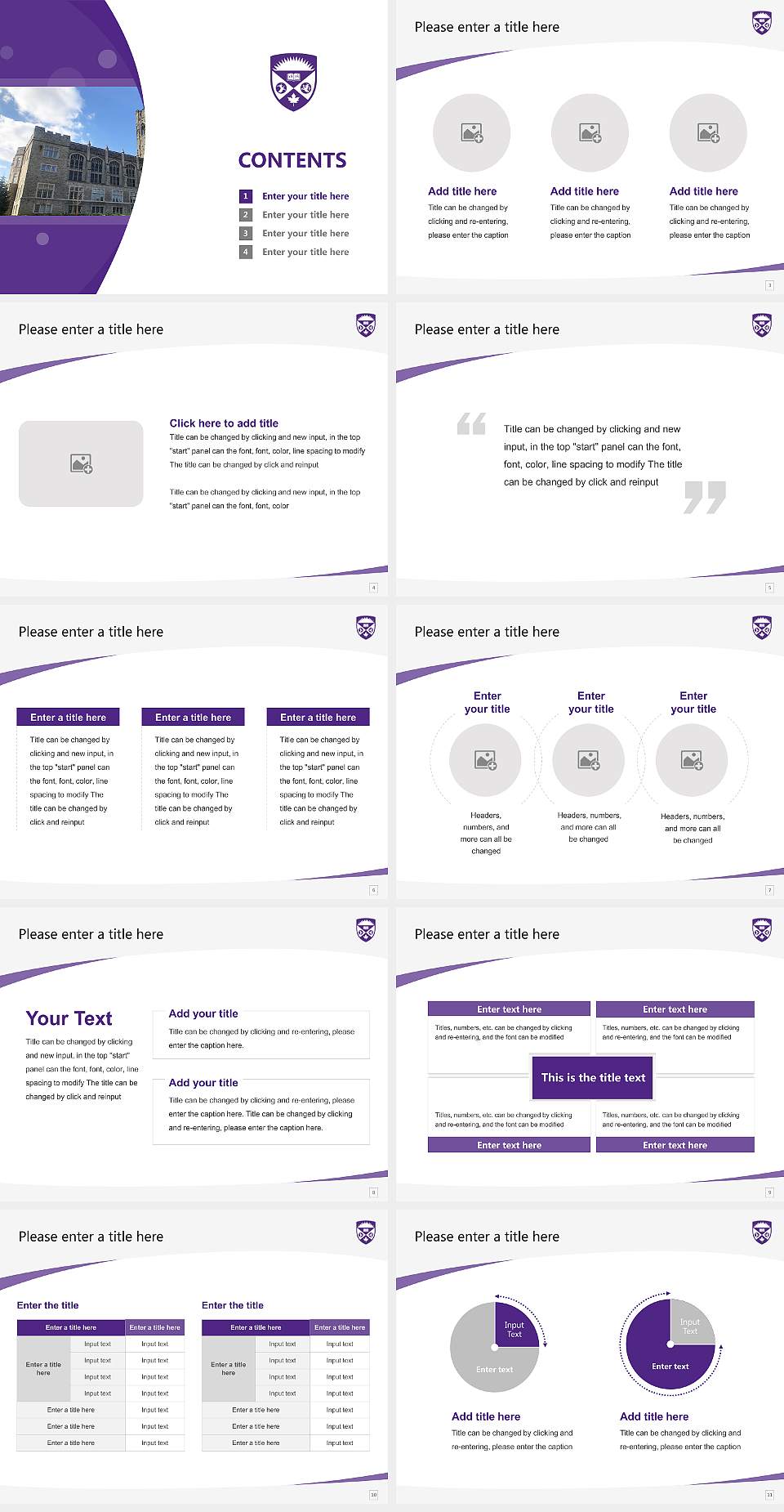University of Western Ontario Course/Courseware Creation PPT Template4:3 ratio PPT effect preview image2