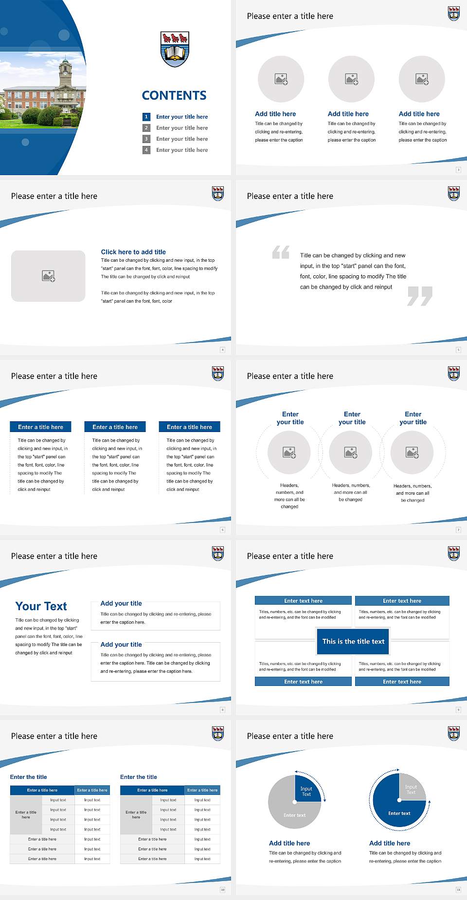 University of Victoria Course/Courseware Creation PPT Template4:3 ratio PPT effect preview image2
