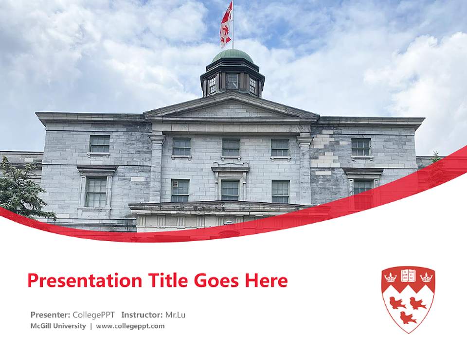 McGill University Course/Courseware Creation PPT Template4:3 ratio PPT effect preview image5