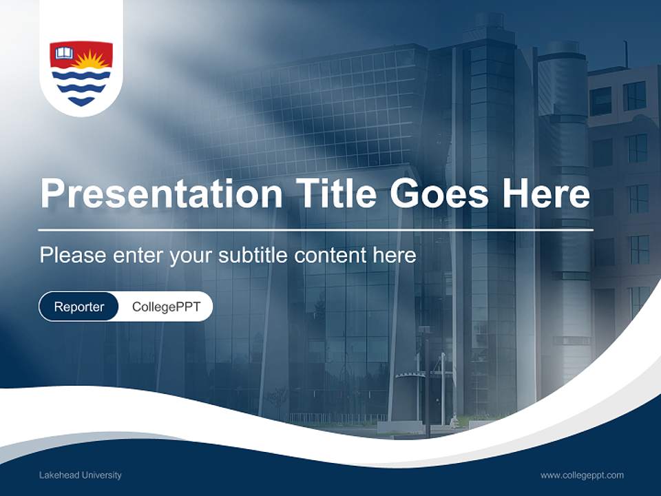 Lakehead University Lecture Sharing and Networking Event PPT Template4:3 ratio PPT effect preview image4